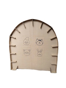 Casa de Juegos Portátil Personalizable Autoensamblable de Cartón Corrugado con Materiales Reciclados Ecológicos para Niños - Product Image 2