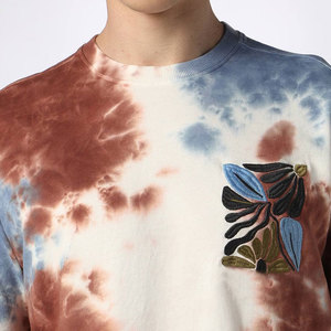 T-shirts surdimensionnés pour hommes en coton biologique 100% - Logo brodé personnalisé - Été - Doux - Écologique - 300g - Haute qualité - Respirant - Product Image 3