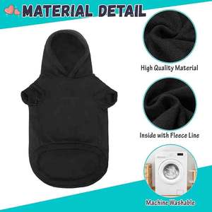 Sudadera para Perro, la Mejor Sudadera para Perro, de Algodón, Color y Talla Personalizables, Material Suave, con Orificio para Correa, Sudadera Elegante y Atractiva para Perro, Tallas Pequeña y Mediana - Product Image 5