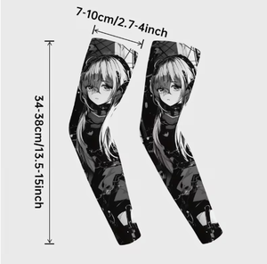 Mangas de brazo personalizadas para hombre con orificio para el pulgar, de seda helada, con transferencia por sublimación, UPF50+, para gaming y fitness - Product Image 6