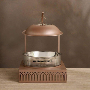 Plat de service en métal de qualité supérieure, design personnalisé, cocotte de luxe, élégant et classique, chauffe-plats en métal neuf pour la vente en gros - Product Image 1
