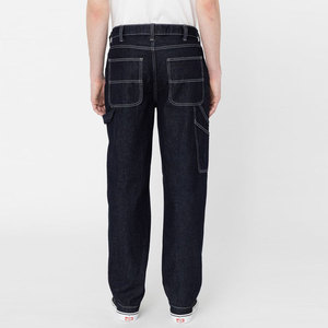 Pantalones Vaqueros de Mezclilla Personalizados al por Mayor para Hombre, Corte Recto Informal, Algodón Grueso, Fabricante de Ropa OEM ODM - Product Image 2
