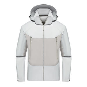 Chaqueta Softshell Impermeable con Capucha, Cortavientos, Tallas Grandes, Ropa de Escalada para Hombre, Chaquetas Deportivas - Product Image 4