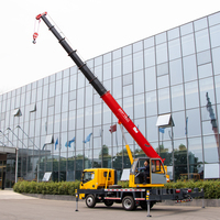 Promotion : Grue de camion hydraulique mobile de 5 tonnes avec flèche télescopique pour équipement de levage de construction - Exportation