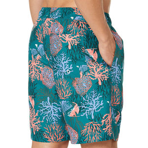 Ensemble de vêtements de plage pour hommes, imprimé floral, séchage rapide, respirant, chemise à manches courtes et short ample, haute qualité - Product Image 3