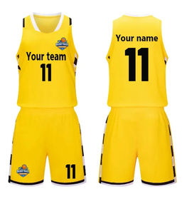 Ensemble d'uniformes de basketball imprimés respirants de haute qualité pour hommes, tailles plus grandes, maillot et short réversibles, tenue d'entraînement - Product Image 3