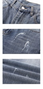 กางเกงยีนส์ทรงหลวมปักลายมังกรสไตล์วินเทจสำหรับผู้ชายไซส์ใหญ่ รุ่นทันสมัย ระบายอากาศได้ดี เหมาะสำหรับฤดูหนาวและฤดูใบไม้ผลิ ผลิตตามแบบ ODM - Product Image 4