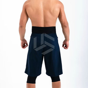 Shorts de bain islamiques Awrah pour hommes en gros, logo personnalisé, 100 % polyester, séchage rapide, vêtements de sport écologiques - Product Image 6