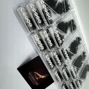 Extensions de cils pré-faites professionnelles pour fournisseurs, volume intense, 10D-20D, longueur 7mm-20mm, noir mat, légères, logo personnalisé - Product Image 6