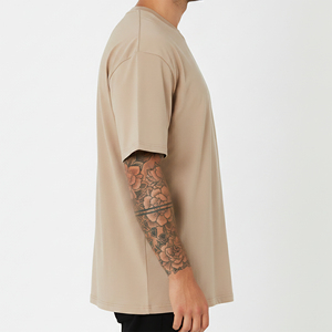 เสื้อยืดคอกลมโอเวอร์ไซส์ผ้าเจอร์ซีย์คอตตอน 100% รุ่นใหม่ปี 2025 คุณภาพสูง ระบายอากาศได้ดี น้ำหนักเบา เหมาะสำหรับใส่ออกกำลังกาย - Product Image 2