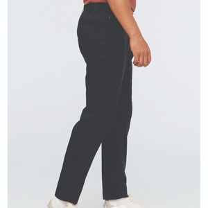 Pantalones Deportivos Negros para Hombre, Cintura Elástica, Casuales, Transpirables, de Punto, con Spandex y Algodón, Estilo Otoñal - Product Image 4