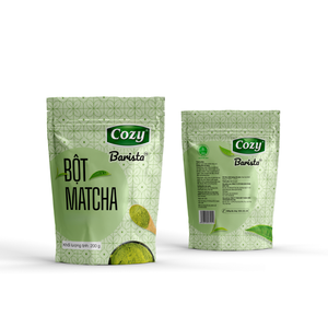 Poudre de thé Matcha parfumée de thé vert Matcha d'approvisionnement direct d'usine pochettes debout en étain confortable Matcha Barista - Product Image 5