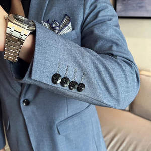 Traje Premium para Hombre, Corte Slim Fit, Chaqueta y Pantalones, Formal, para Negocios, Bodas, Novios - Product Image 6