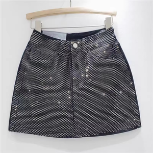 Minifalda de Mezclilla Sexy para Mujer, Diseño Nuevo, Venta al Por Mayor de Fábrica, con Ropa Interior de Seguridad - Product Image 1