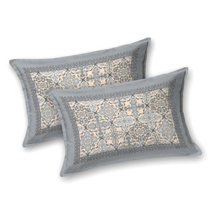 Juego de Sábanas King Size de Lujo Heritage, Color Gris con Estampado Tradicional, Ropa de Cama con 2 Fundas de Almohada - Product Image 3