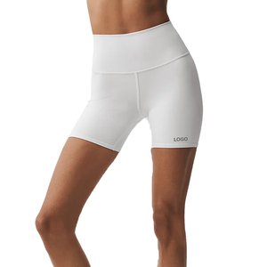 Conjunto de Chaqueta Corta con Cremallera Completa y Corsé Aerografiado Personalizado y Pantalones Cortos de Ciclista de Cintura Alta para Mujer, Ropa Deportiva Blanca Moldeadora, Ropa Deportiva OEM, Ropa Estilo Y2K - Product Image 4