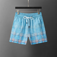 Shorts de bain décontractés personnalisés en toile polyester/coton, séchage rapide, longueur genou, pour hommes, avec logo personnalisé, cordon de serrage, service OEM
