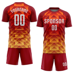 Vente Flash : Tenue de Football Personnalisée, Séchage Rapide, Respirante, 100% Polyester, Kit Style Américain Sublimé, Logo Personnalisé, Fournisseur OEM en Gros - Product Image 3