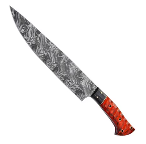 Cuchillo de Chef Artesanal de Acero de Damasco, Mango de Madera Hecho a Mano, Cuchillo de Cocina Japonés, OEM ODM - Product Image 5