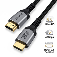 Câble HDMI 2.1 certifié ultra haute vitesse 48 Gbps EARC HDR 8K en gros