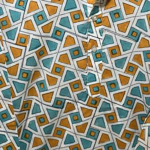 Kurta Larga de Algodón para Hombre de Primera Calidad |   Ropa Étnica de Manga Larga |   Diseñador de estampados florales en bloque - Product Image 3