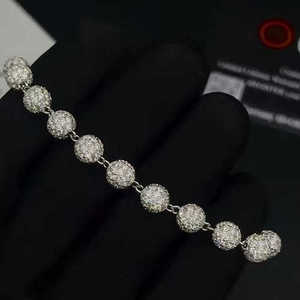 <b>Iced</b> <b>Out</b> Moissanite Micro-Pave Tennis Bracelet Bracelet Diamond Tennis Bracelet Hip Hop Jewelry Luxury Bracelet - Product Image 4