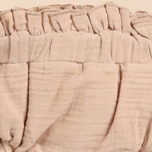 Organic Muslin Sleeveless Frill Top and Bloomer <b>Set</b> Premium Quality Oatmeal + Latte Baby Clothing - Product Image 6