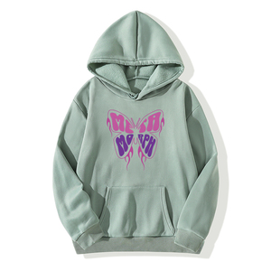 Haut de gamme pour femme, respirant et écologique, pour sports d'hiver, en coton 100% (360g), avec logo frontal, à manches courtes, tricoté, style sweat à capuche - Product Image 4