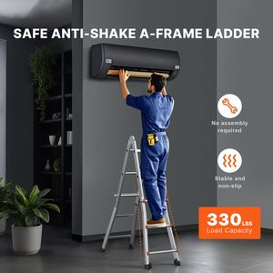 Scala Telescopica in Alluminio da 2,9 m Compatta e Multifunzione, Portatile e Pieghevole per Camper e Uso Domestico - Product Image 2