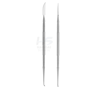 Spatule de modelage dentaire chirurgicale Beale Carver pour cire, double extrémité, manche solide, en acier inoxydable allemand, manuelle, certifiée CE ISO - Product Image 1