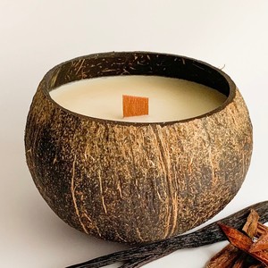 เทียนกะลามะพร้าว,เทียนไม่มีกลิ่นหอมสร้างสรรค์สำหรับตกแต่งบ้าน - Product Image 2