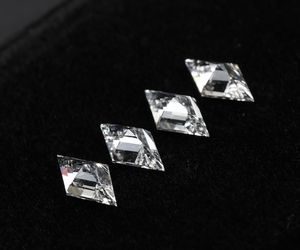 Diamant de laboratoire de 9,0 x 5,0 mm, taille losange, pierre brute, diamant fantaisie blanc percé au laser pour la fabrication de bijoux - Product Image 4