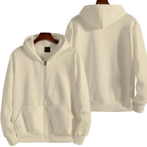 New Style Men's Zip-Up Hoodie Regular Fit Solid Color Casual Hooded Sweatshirt With Front Pockets Durable <b>Fabric</b> Autumn Wear - Product Image 2