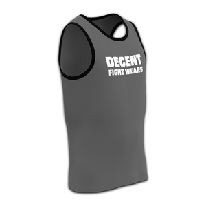 เสื้อกล้ามชกมวยสไตล์โปร สำหรับนักมวยสมัครเล่นและมืออาชีพ ผลิตจากโพลีเอสเตอร์ 100% ทรงเข้ารูป ระบายอากาศได้ดี และแห้งเร็ว DFW - Product Image 3