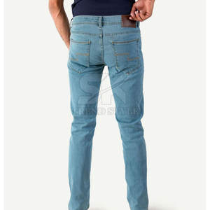 Pantalones de hombre transpirables al por mayor con MOQ bajo, diseño personalizado, pantalones vaqueros lavados de última moda para venta en línea - Product Image 3