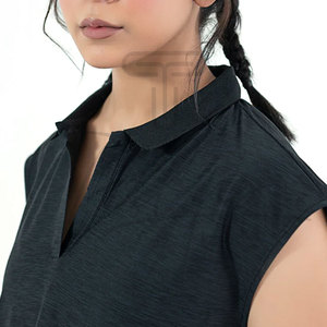Top Corto para Mujer, Estilo Casual, Cuello Alto, Transpirable, de Secado Rápido, Hecho de Algodón, Última Moda - Product Image 3