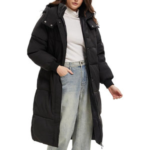 เสื้อแจ็คเก็ตพัฟเฟอร์ตัวยาวสำหรับผู้หญิง เสื้อโค้ทกันหนาวแบบหนา มีฮู้ด ดีไซน์กระเป๋าลึก อุ่นสบาย บุฉนวน เสื้อคลุมสำหรับผู้หญิงสำหรับหน้าหนาว - Product Image 2