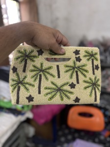 Indian Modern Bohemian Summer Embroidery Designer Handmade Beaded Messenger <b>Bags</b> Light Weight <b>Large</b> Capacity Women Evening <b>Bag</b> - Product Image 3