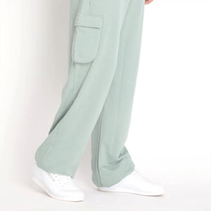 Best Selling Men Flare Jogger <b>Pants</b> Cotton Fleece Regular Fit Custom Logo Printed Lightweight Sweatpants Wholesale 2026 - Product Image 3