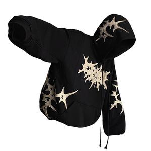 เสื้อฮู้ดสวมหัวสำหรับผู้ชายผ้าคอตตอนหนา GSM 400ปักลายสก็อตแผ่นปะติดตามสั่งสำหรับฤดูหนาว - Product Image 2