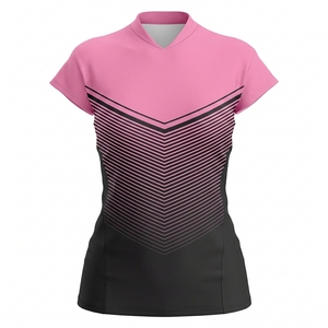 Tenues de volley-ball unisexes personnalisées imprimées, ensembles de maillots sublimés à manches courtes, grandes tailles, toutes les couleurs - Product Image 4