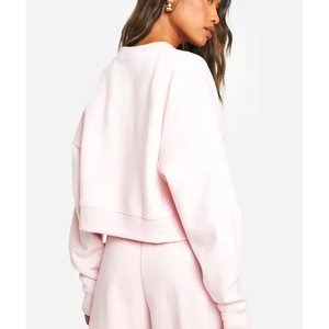 Nueva Llegada: Sudaderas de Algodón con Cuello Redondo y Mangas con Lentejuelas y Lazo para Mujer, Sudaderas Oversize con Lentejuelas Brillantes y Lazo para Mujer - Product Image 5