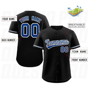 Wholesale Custom Design Baseball Team Jerseys Digital Printed Breathable Summer Sportswear <b>Plus</b> <b>Size</b> Unisex Baseball Uniforms - Product Image 3