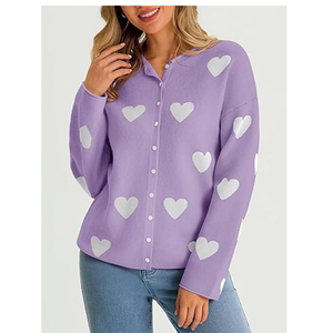 Women’s Classic Button-Up Knit <b>Cardigan</b> <b>Sweater</b> - Product Image 5