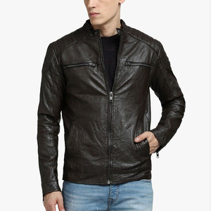 Veste en cuir de moto personnalisée au design unique, prix avantageux, meilleure qualité, vestes en cuir de moto pour hommes - Product Image 1
