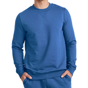 Men's Customize Logo Oversize Sweatshirt Streetwear <b>Sweater</b> <b>Fleece</b> Crewneck 100% Cotton Hoodie Unisex Sweatshirts Casual OEM - Product Image 5