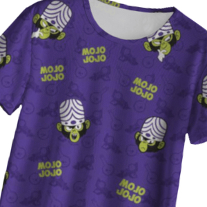 Camiseta de Manga Corta para Hombre Mojo Jojo, Corte Regular, Estilo Casual, Cuello Redondo, Tejido de Punto, Transpirable, 100% Poliéster, Secado Rápido - Product Image 6
