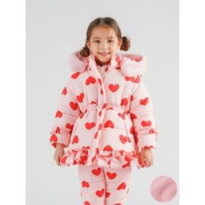 Chaqueta Acolchada Coreana OZKIZ para Niñas, Resistente al Viento, con Diseño de Corazón, para Invierno, de 2 a 6 Años, Venta al Por Mayor - Product Image 1
