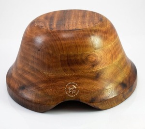 Handcrafted <b>wooden</b> serving bowl perfect for <b>rustic</b> farmhouse kitchen home <b>dining</b> <b>table</b> decorative versatile serving use - Product Image 3