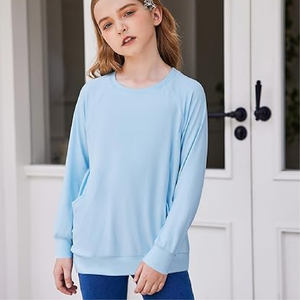 Custom Kids Crew Neck Sweatshirt 220G 100% Cotton <b>Toddler</b> <b>Hoodie</b> Warm Fleece with Printed Logo - Product Image 5